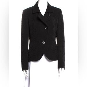 MaxMara Black Wool Women's Blazer Jacket